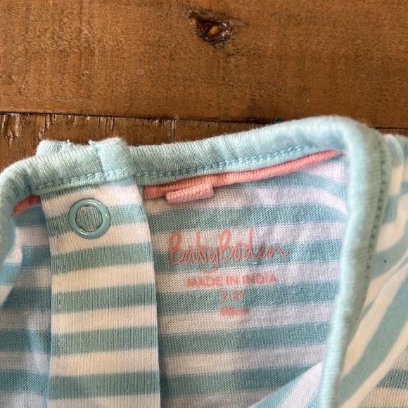 Mini Boden sleeveless striped donkey print pocket dress - Picture 4 of 7